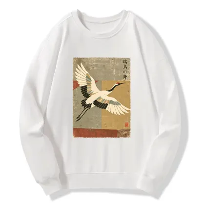 Tokyo-Tiger Crane Spirit Classic Sweatshirt