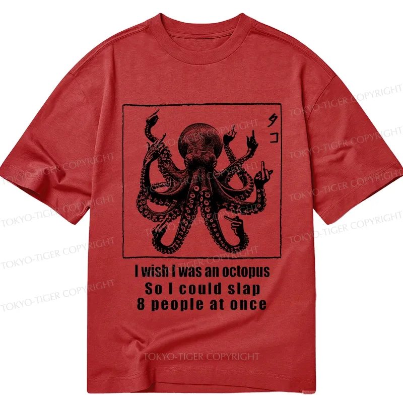 Tokyo-Tiger I Wish I Was An Octopus Classic T-Shirt