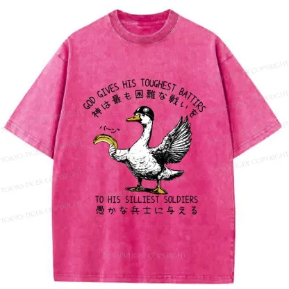 Tokyo-Tiger The Silliest Soldier Washed T-Shirt
