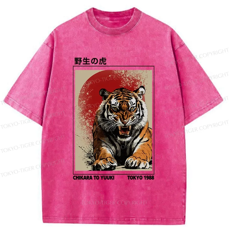 Tokyo-Tiger Wild Tiger Washed T-Shirt