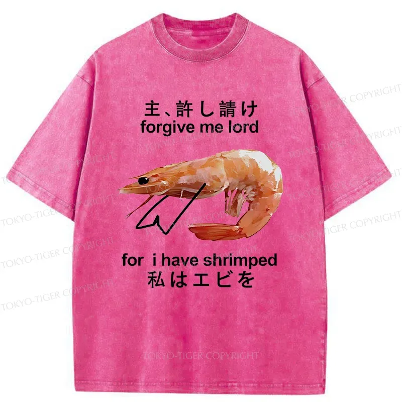 Tokyo-Tiger Retreating Shrimp Washed T-Shirt