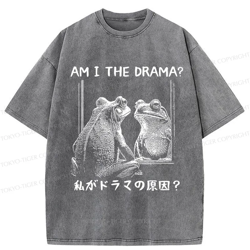 Tokyo-Tiger Am I The Drama Washed T-Shirt