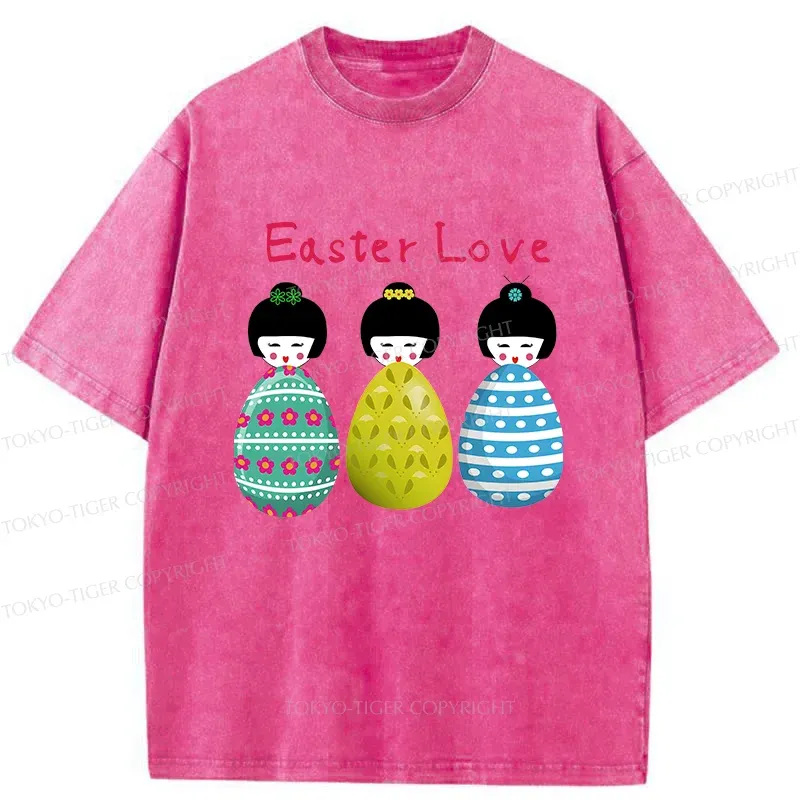 Tokyo-Tiger Easter Egg Washed T-Shirt