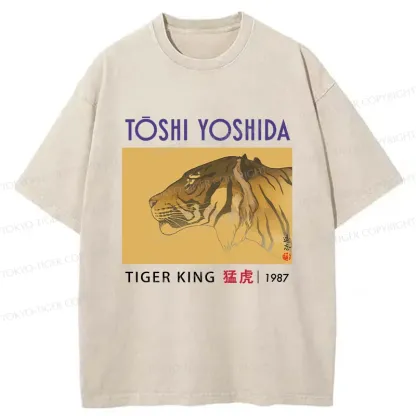 Tokyo-Tiger Vintage Japanese Tiger Washed T-Shirt
