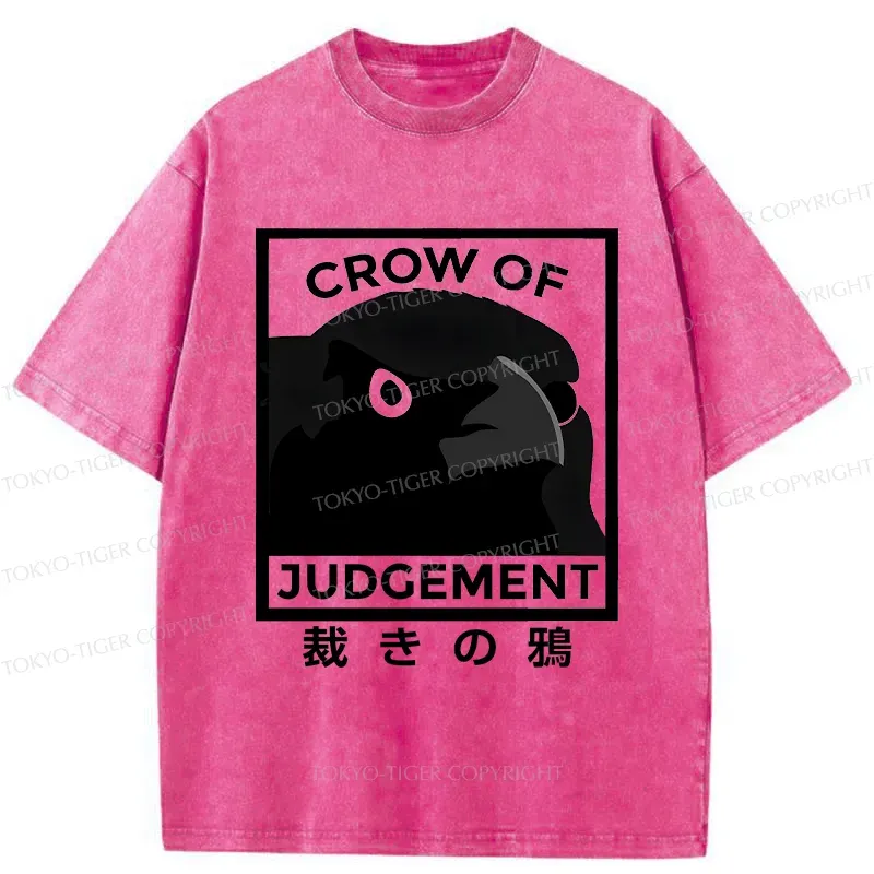 Tokyo-Tiger Raven Of Judgement Washed T-Shirt