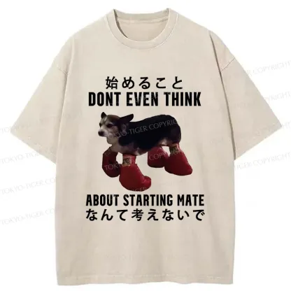 Tokyo-Tiger Funny Violent Boxer Washed T-Shirt
