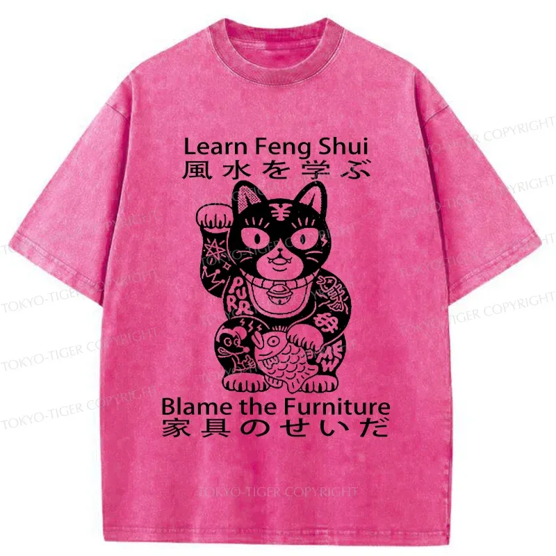 Tokyo-Tiger Learn Feng Shui Washed T-Shirt
