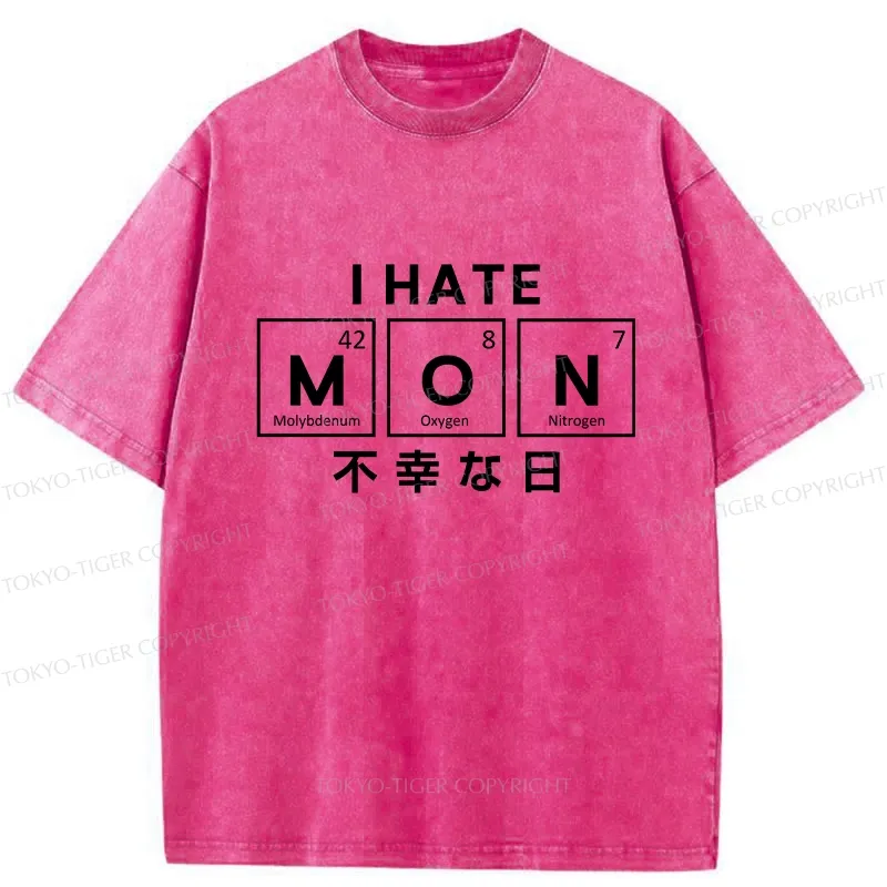 Tokyo-Tiger I Hate Monday Washed T-Shirt