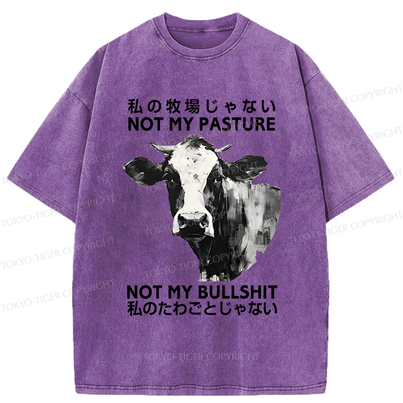 Tokyo-Tiger It's Not My Problem Washed T-Shirt