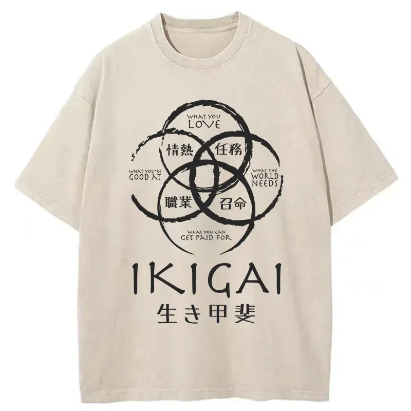 Tokyo-Tiger Life Meaning Japan Washed T-Shirt