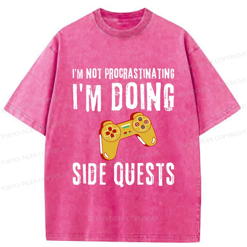 Tokyo-Tiger I'm Not Procrastinating Washed T-Shirt