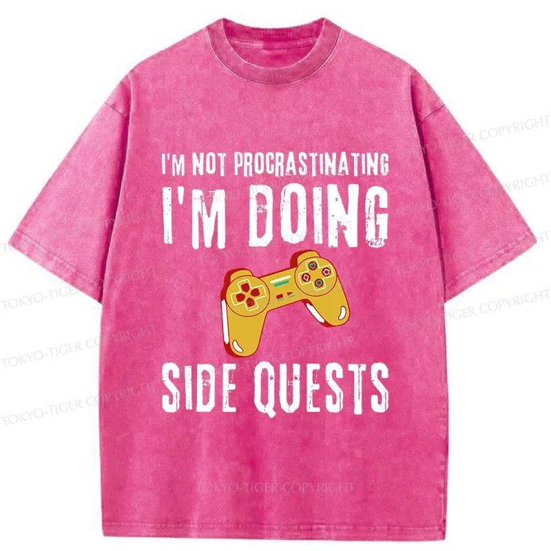 Tokyo-Tiger I'm Not Procrastinating Washed T-Shirt