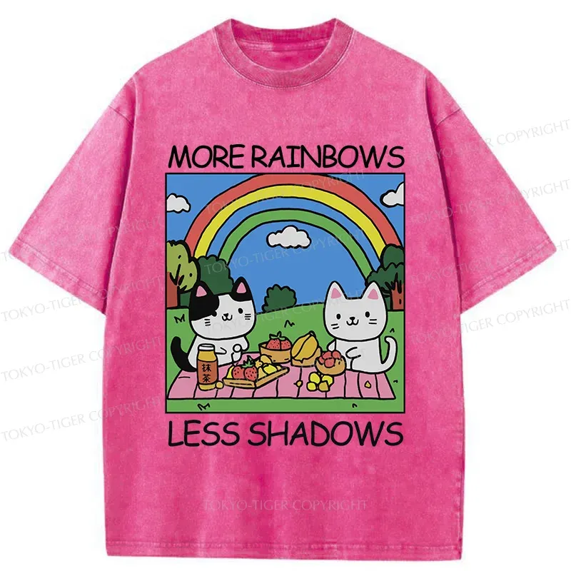 Tokyo-Tiger More Rainbows Less Shadows Washed T-Shirt