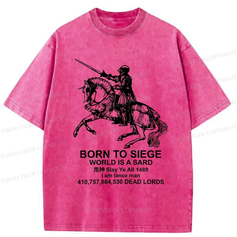 Tokyo-Tiger Born To Siege Washed T-Shirt