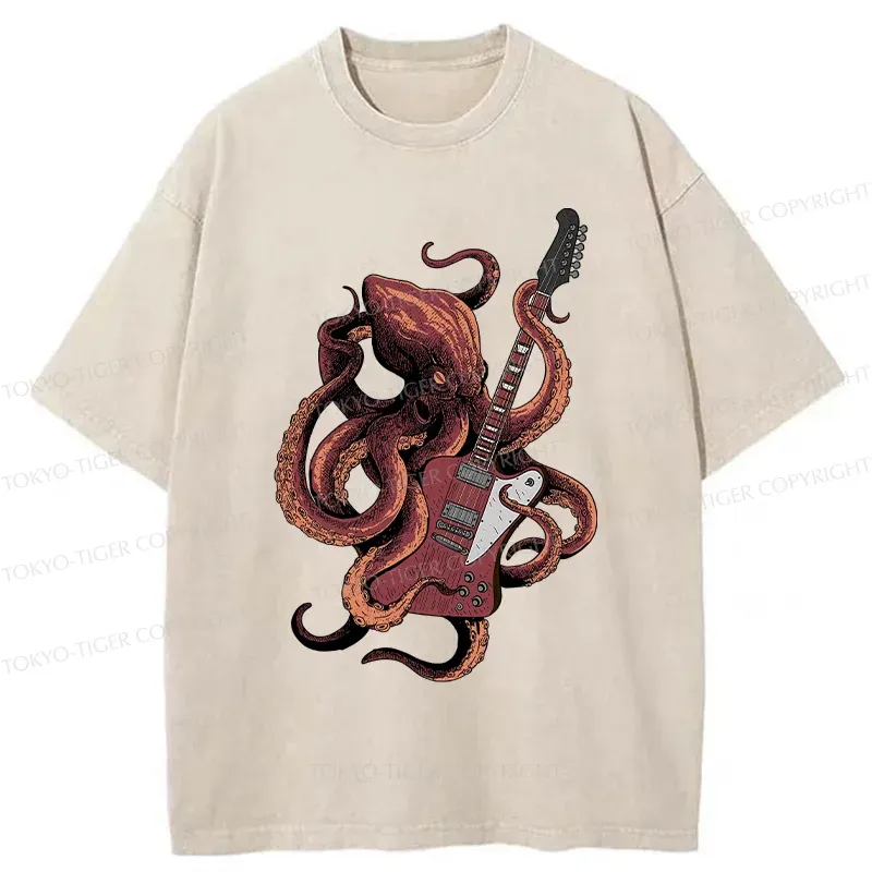 Tokyo-Tiger Heartbeat Rhythm Washed T-Shirt Sale