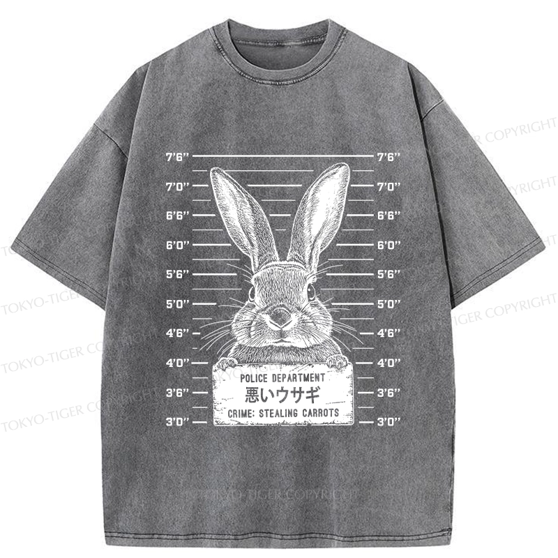 Tokyo-Tiger The Arrested Rabbit Washed T-Shirt