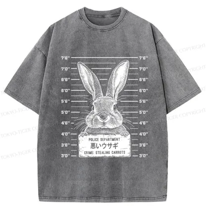 Tokyo-Tiger The Arrested Rabbit Washed T-Shirt