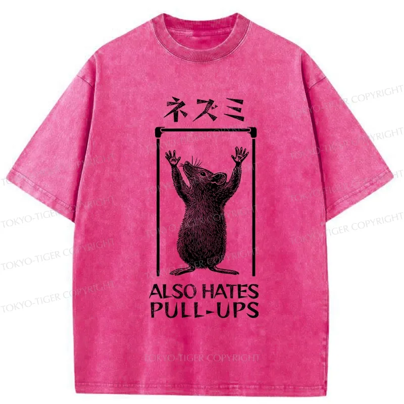 Tokyo-Tiger Rat Also Hates Pull-Ups Washed T-Shirt