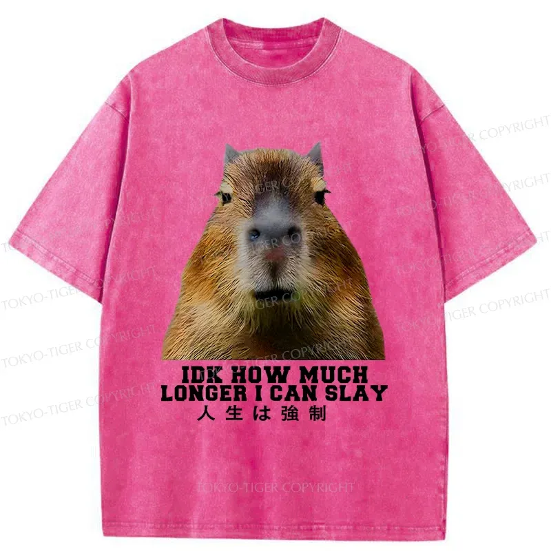 Tokyo-Tiger Life Is Forced Washed T-Shirt