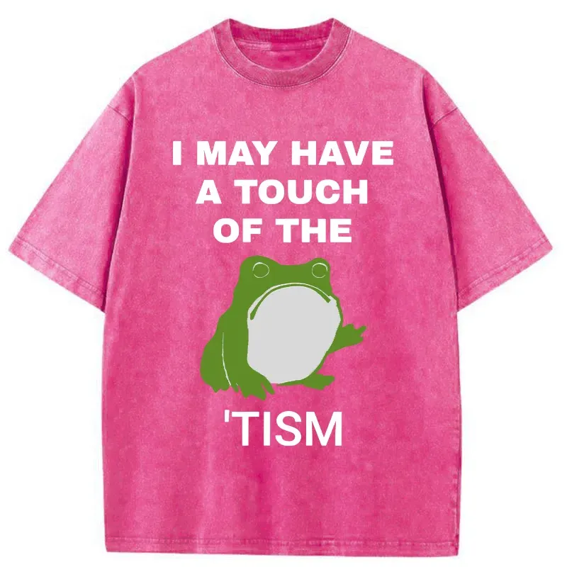 Tokyo-Tiger Funny Frog Flipping The Bird Washed T-Shirt