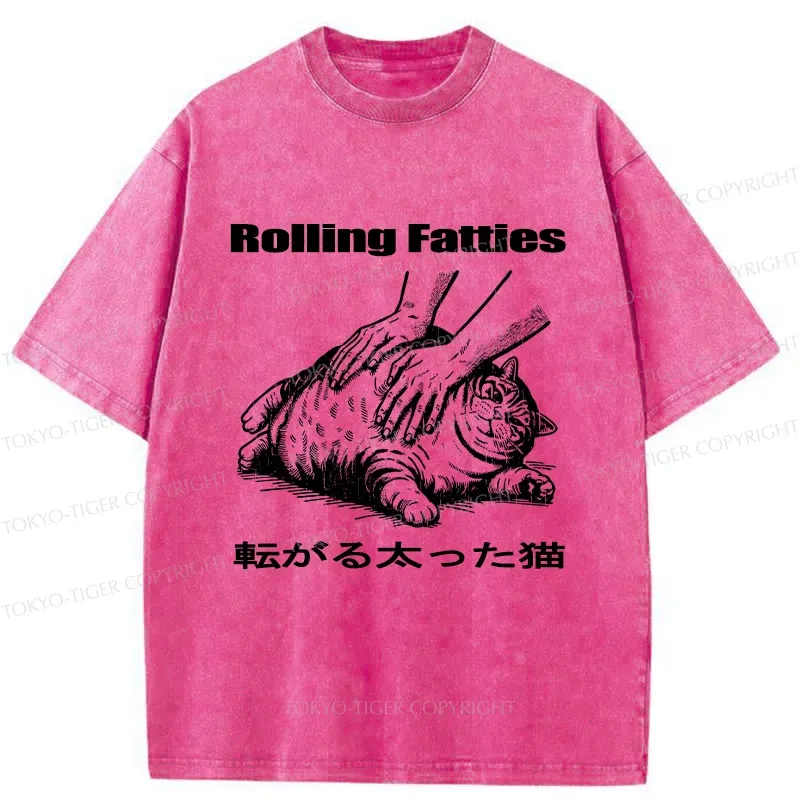 Tokyo-Tiger Fat Cat Washed T-Shirt