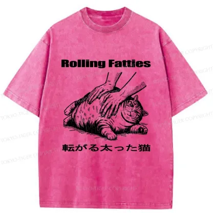 Tokyo-Tiger Fat Cat Washed T-Shirt
