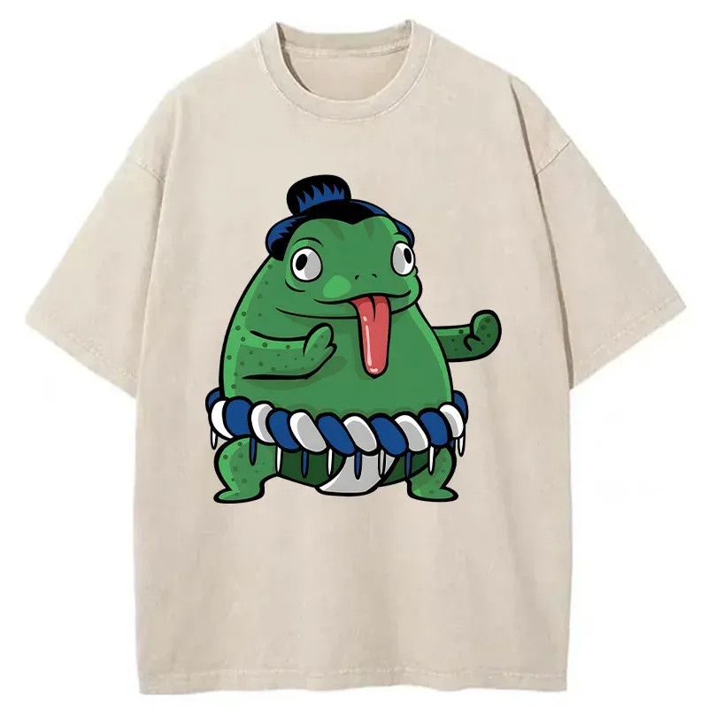 Tokyo-Tiger Sumo Frog Washed T-Shirt