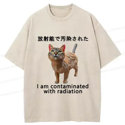 Tokyo-Tiger Mutated Cat Washed T-Shirt