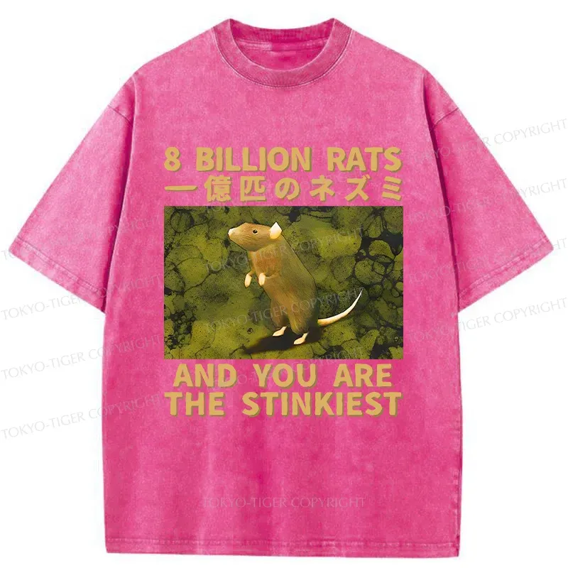 Tokyo-Tiger Smelliest Rat Washed T-Shirt