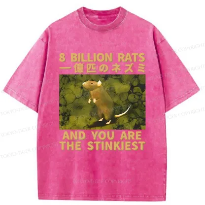 Tokyo-Tiger Smelliest Rat Washed T-Shirt