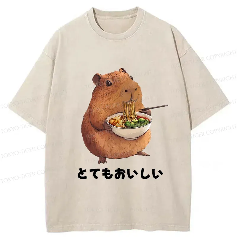 Tokyo-Tiger Heartbeat Rhythm Washed T-Shirt Sale