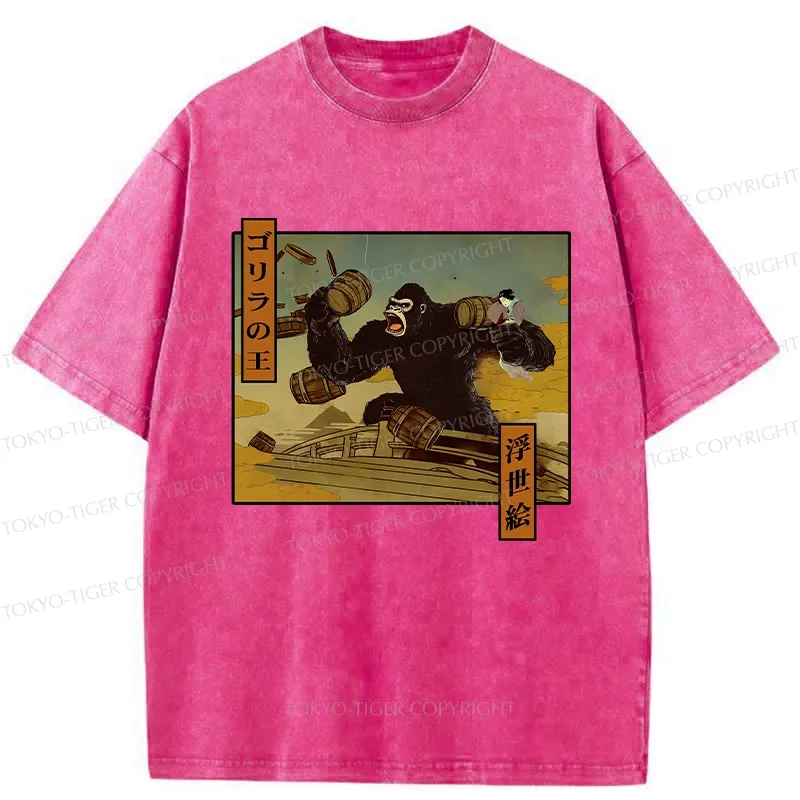 Tokyo-Tiger The Gorilla King Japanese Washed T-Shirt