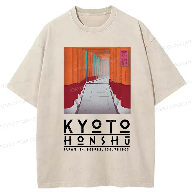 Tokyo-Tiger Heartbeat Rhythm Washed T-Shirt Sale