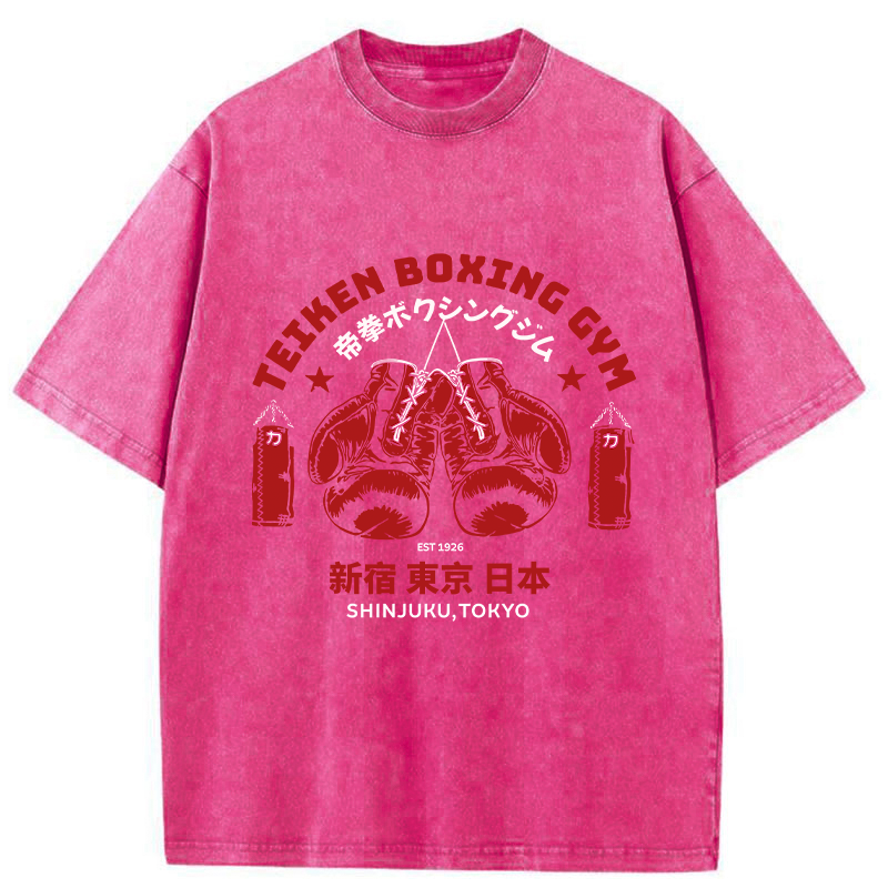 Tokyo-Tiger Shinjuku Boxing Gym Washed T-Shirt