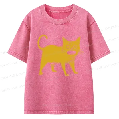 Tokyo-Tiger Horrible Japanese Cat Kids Washed T-Shirt