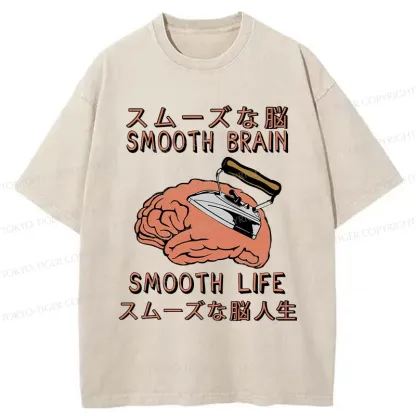 Tokyo-Tiger Smooth Life Washed T-Shirt