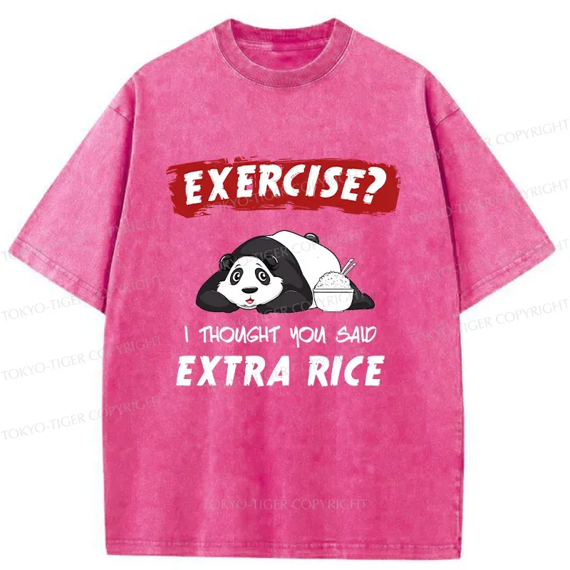 Tokyo-Tiger Funny Panda Washed T-Shirt