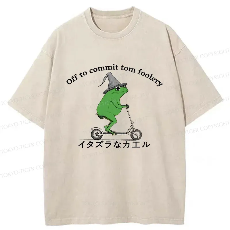 Tokyo-Tiger Heartbeat Rhythm Washed T-Shirt Sale