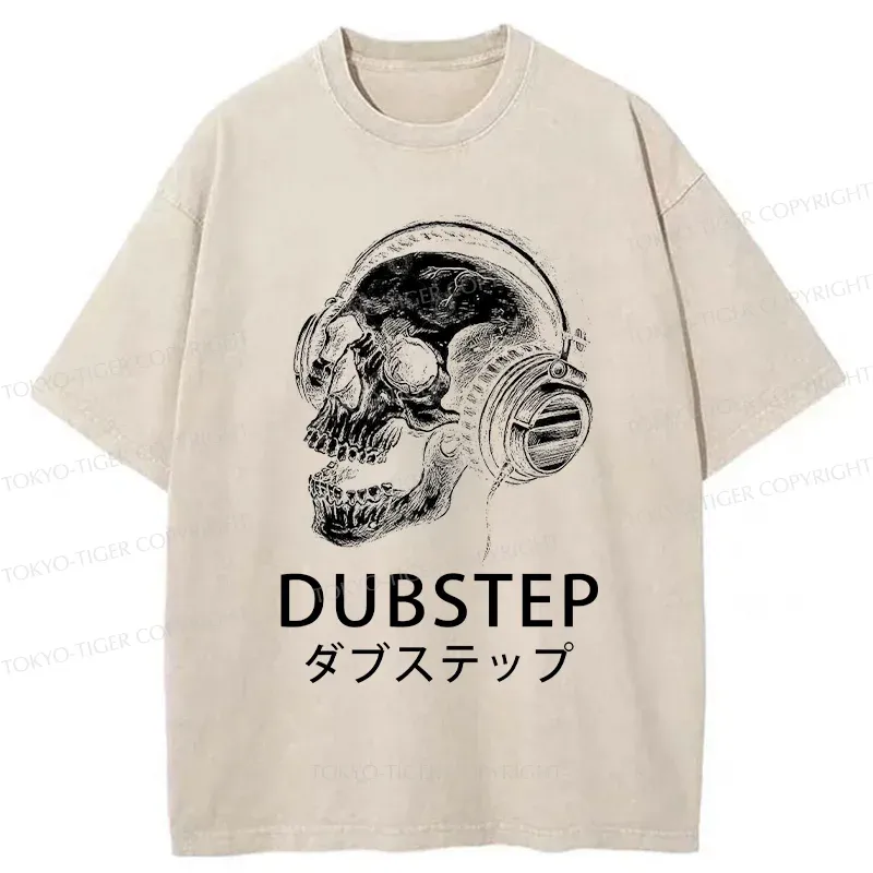 Tokyo-Tiger Dubstep Music Washed T-Shirt