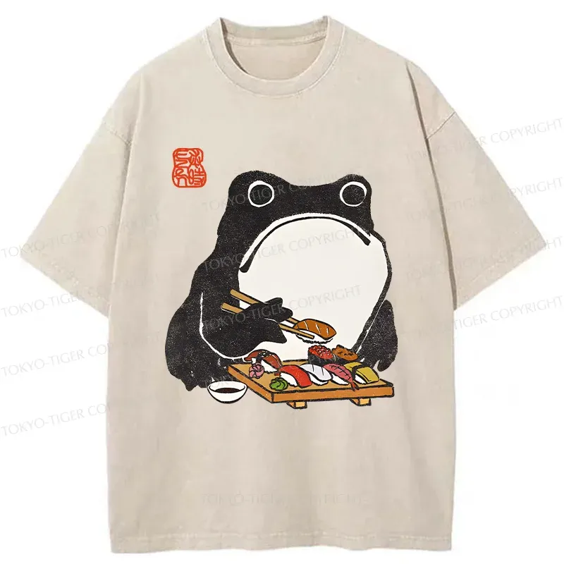Tokyo-Tiger Heartbeat Rhythm Washed T-Shirt Sale