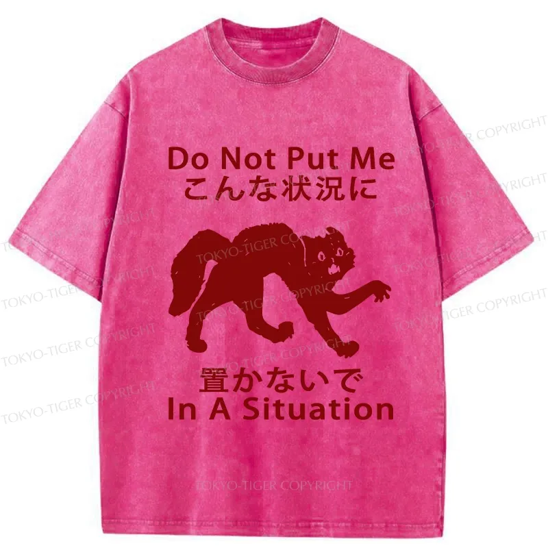 Tokyo-Tiger Do Not Put Me In A Situation Washed T-Shirt
