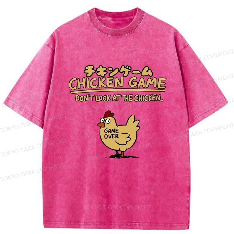 Tokyo-Tiger Don't Look At The Chicken Washed T-Shirt
