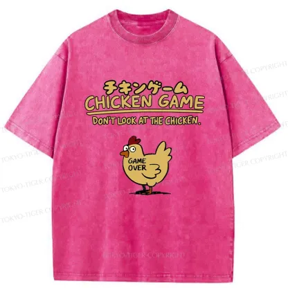 Tokyo-Tiger Don't Look At The Chicken Washed T-Shirt