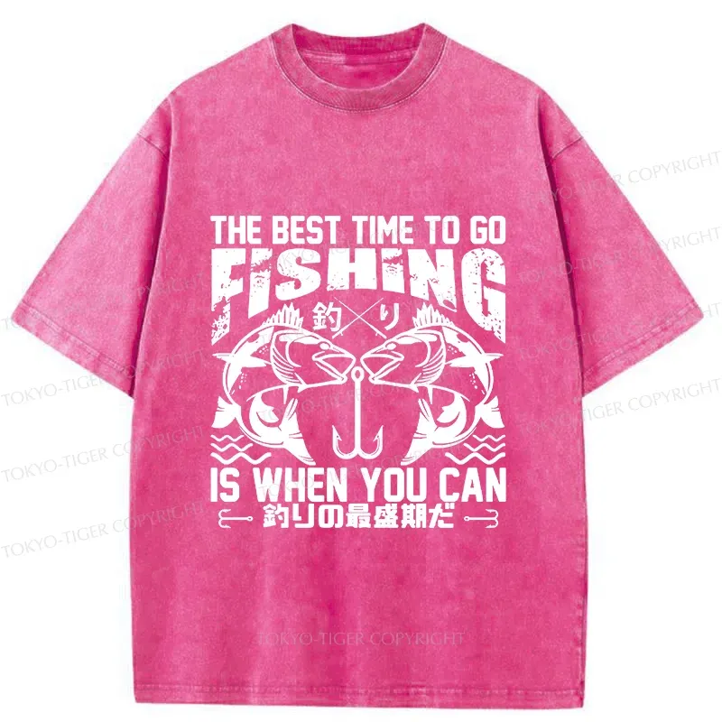 Tokyo-Tiger Peak Fishing Season Washed T-Shirt