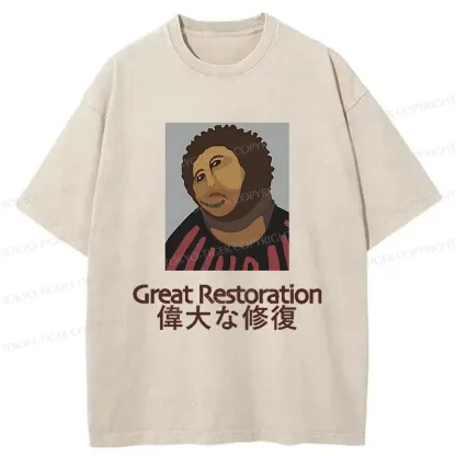 Tokyo-Tiger Great Restoration Washed T-Shirt