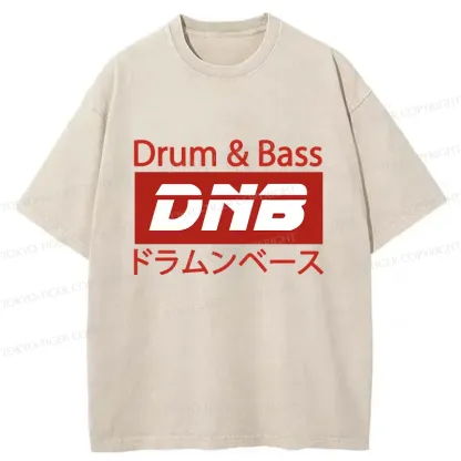 Tokyo-Tiger Drum & Bass Japanese Washed T-Shirt