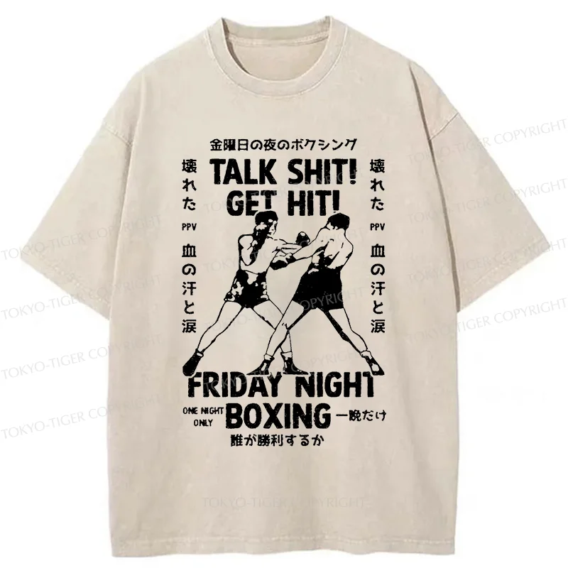 Tokyo-Tiger Friday Night Boxing Washed T-Shirt