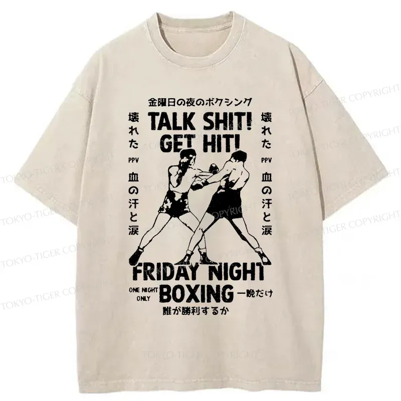 Tokyo-Tiger Friday Night Boxing Washed T-Shirt