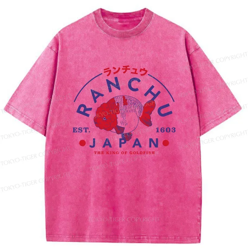 Tokyo-Tiger Japanese Goldfish Washed T-Shirt