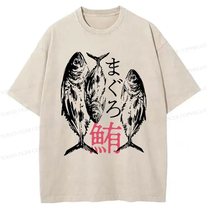 Tokyo-Tiger Japanese Tuna Washed T-Shirt
